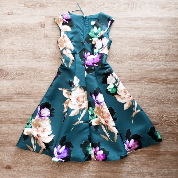 Anthropologie Dresses & Skirts - ANTHROPOLOGIE moulinette soeurs floral teal dress